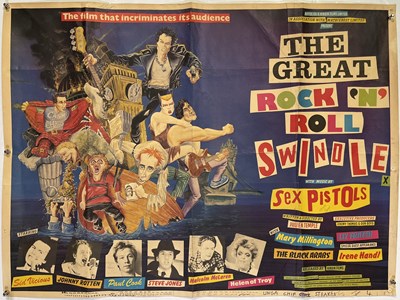 Lot 586 - THE SEX PISTOLS - ORIGINAL GREAT ROCK N ROLL SWINDLE (1980) - UK QUAD POSTER.