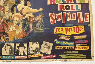Lot 586 - THE SEX PISTOLS - ORIGINAL GREAT ROCK N ROLL SWINDLE (1980) - UK QUAD POSTER.
