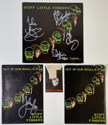 Lot 343 - STIFF LITTLE FINGERS SIGNED ITEMS.