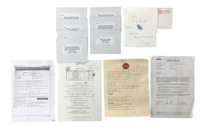 Lot 349 - TV APPEARANCES, INVITATIONS AND MISC LETTERS