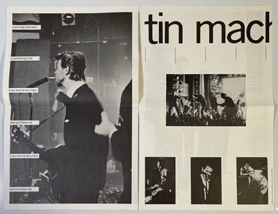 Lot 481 - DAVID BOWIE - FULLY SIGNED 1989 TIN MACHINE PROGRAMME.