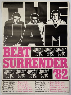 Lot 527 - THE JAM - BEAT SURRENDER 1982 POSTER.