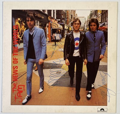 Lot 532 - THE JAM - NEWS OF THE WORLD - FULLY SIGNED 7" SINGLE.