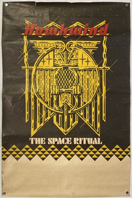 Lot 245 - HAWKWIND - BARNEY BUBBLES DESIGNED SPACE RITUAL POSTER.