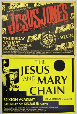 Lot 250 - 1990S CONCERT POSTERS - JESUS AND MARY CHAIN / NED'S ATOMIC DUSTBIN.