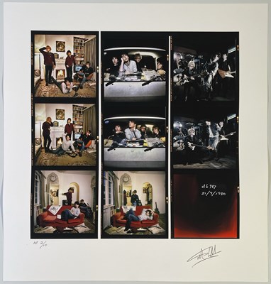 Lot 185 - MARTYN GODDARD - HIGH QUALITY U2 1980 CONTACT SHEET LIMITED EDITION PRINT.