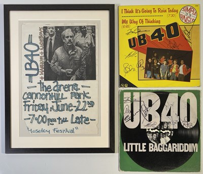 Lot 253 - UB40 - RARE ORIGINAL 1979 'MOSELEY FESTIVAL' POSTER.