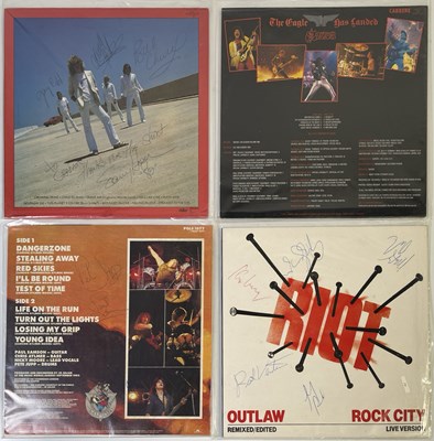 Lot 350 - METAL / HARD ROCK SIGNED LPS.