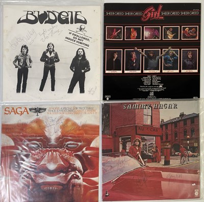 Lot 351 - METAL - AUTOGRAPHED LPS.