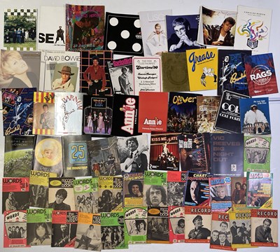 Lot 75 - PROGRAMMES AND MUSIC BOOKS/MAGAZINES COLLECTION.