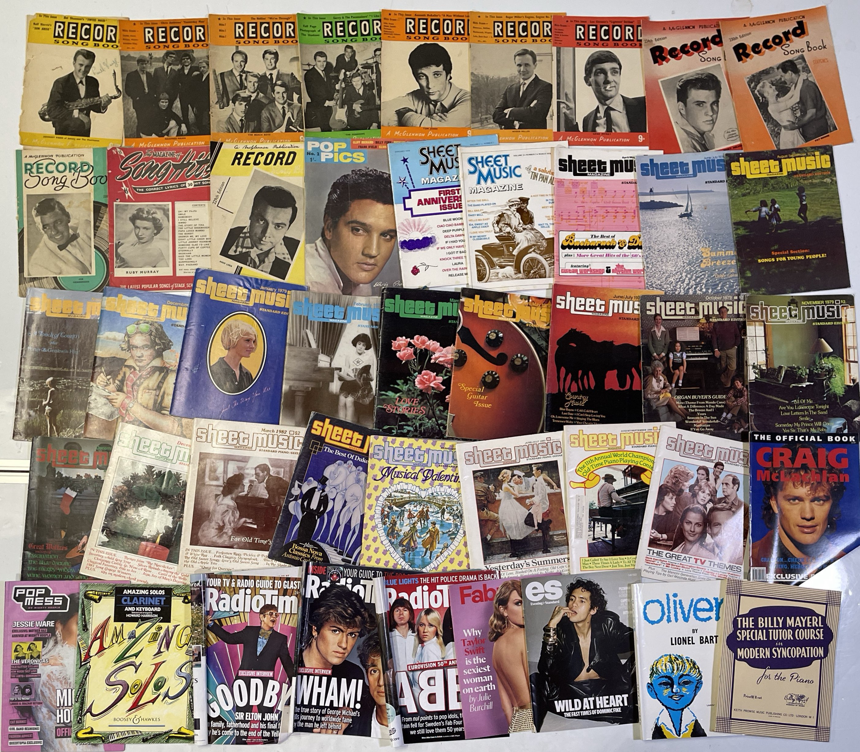Audio Magazines Collection Lot 75 - PROGRAMMES AND MUSIC BOOKS/MAGAZINES