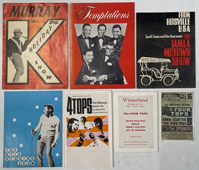 Lot 160 - SOUL / MOTOWN - ORIGINAL PROGRAMMES AND AN ORIGINAL 1967 FOUR TOPS HANDBILL.