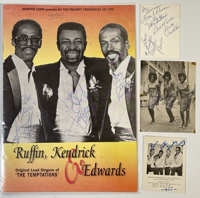 Lot 357 - SOUL STARS - SIGNED ITEMS INC SMOKEY ROBINSON / MARTHA AND THE VANDELLAS / TEMPTATIONS.