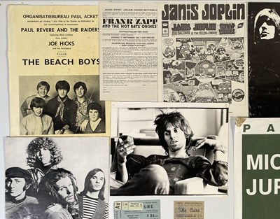 Lot 169 - DUTCH CONCERT FLYERS, BOOKLETS AND TICKETS COLLECTION INC ROLLING STONES / GRATEFUL DEAD.