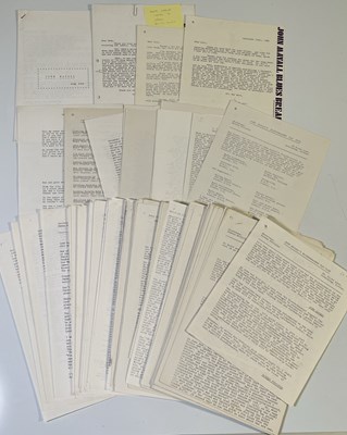 Lot 448 - JOHN MAYALL - FAN CLUB NEWSLETTERS AND RARE 'SONGBOOK'.