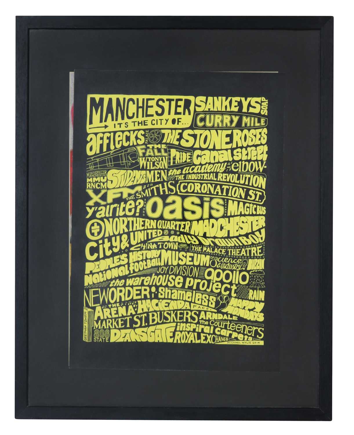 Lot 38 - MICHAEL WYLIE "MANCHESTER POSTER" 2014
