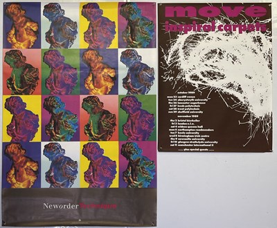 Lot 539 - NEW ORDER - ORIGINAL 1989 TECHNIQUE BILLBOARD POSTER / INSPIRAL CARPETS TOUR POSTER.