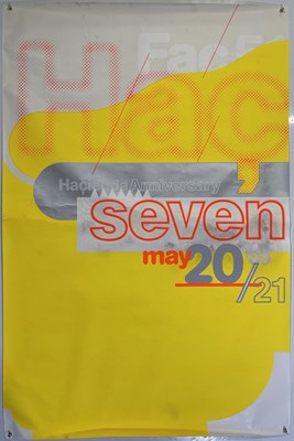 Lot 268 - MANCHESTER MUSIC - ORIGINAL 1989 SEVENTH BIRTHDAY POSTER.