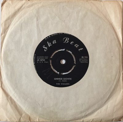 Lot 214 - THE WAILERS - SIMMER DOWN/ I DON'T NEED YOUR LOVE UK 7'' (JB