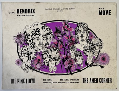 Lot 501 - JIMI HENDRIX/PINK FLOYD/AMEN CORNER ORIGINAL 1967 PROGRAMME.