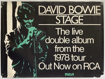 Lot 487 - DAVID BOWIE - ORIGINAL 1978 STAGE PROMOTIONAL POSTER.