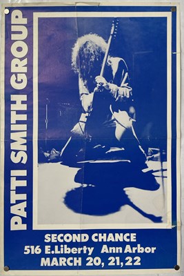 Lot 271 - PATTI SMITH GROUP - ORGINAL 1979 ANN ARBOR CONCERT POSTER.