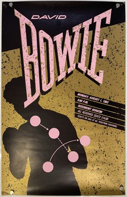 Lot 488 - DAVID BOWIE - ORIGINAL 1983 ROSEMONT HORIZON CONCERT POSTER.