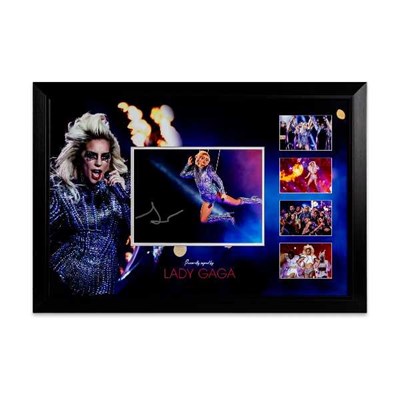 Lot 362 - LADY GAGA - FRAMED AND SIGNED DISPLAY.