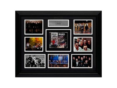 Lot 370 - UB40- FRAMED AND SIGNED DISPLAY.