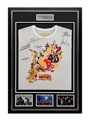 Lot 375 - UB40 - FRAMED AND SIGNED DISPLAY.