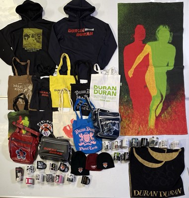 Lot 523 - DURAN DURAN - CLOTHING / SATCHEL BAGS.