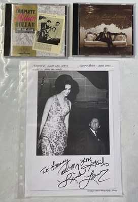 Lot 376 - CARL PERKINS / JERRY LEE LEWIS RELATED SIGNED ITEMS.