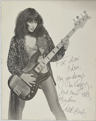 Lot 378 - KATE BUSH - SIGNED AND INSCRIBED PICTURE.