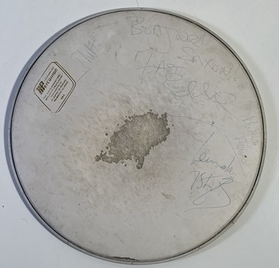 Lot 407 - MOTORHEAD - FULLY SIGNED 1979 DRUM SKIN.