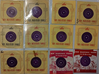 Lot 1173 - ELVIS PRESLEY - UK PURPLE & GOLD HMV 7" PACK