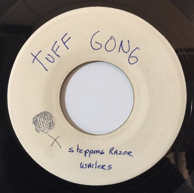 Lot 217 - PETER TOSH AND THE WAILERS - STEPPING RAZOR/ THE LETTER VERSION US 7'' WHITE LABEL TEST PRESSING