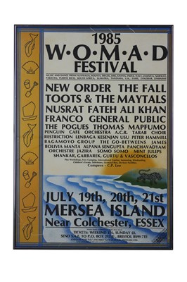 Lot 46 - NEW ORDER 1985 W.O.M.A.D. FESTIVAL POSTER