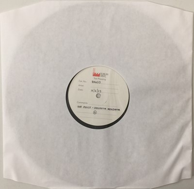 Lot 1165 - THE POLICE - ZENYATTA MONDATTA LP (2023 WHITE LABEL TEST PRESSING - DUBLIN VINYL 804613)