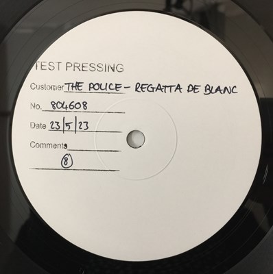 Lot 1169 - THE POLICE - REGGATTA DE BLANC LP (2023 WHITE LABEL TEST PRESSING - DUBLIN VINYL 804608)