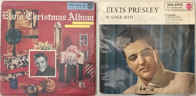 Lot 1266 - ELVIS PRESLEY - OVERSEAS 7"/EP COLLECTION (PLUS BUDDY HOLLY BOX SET)