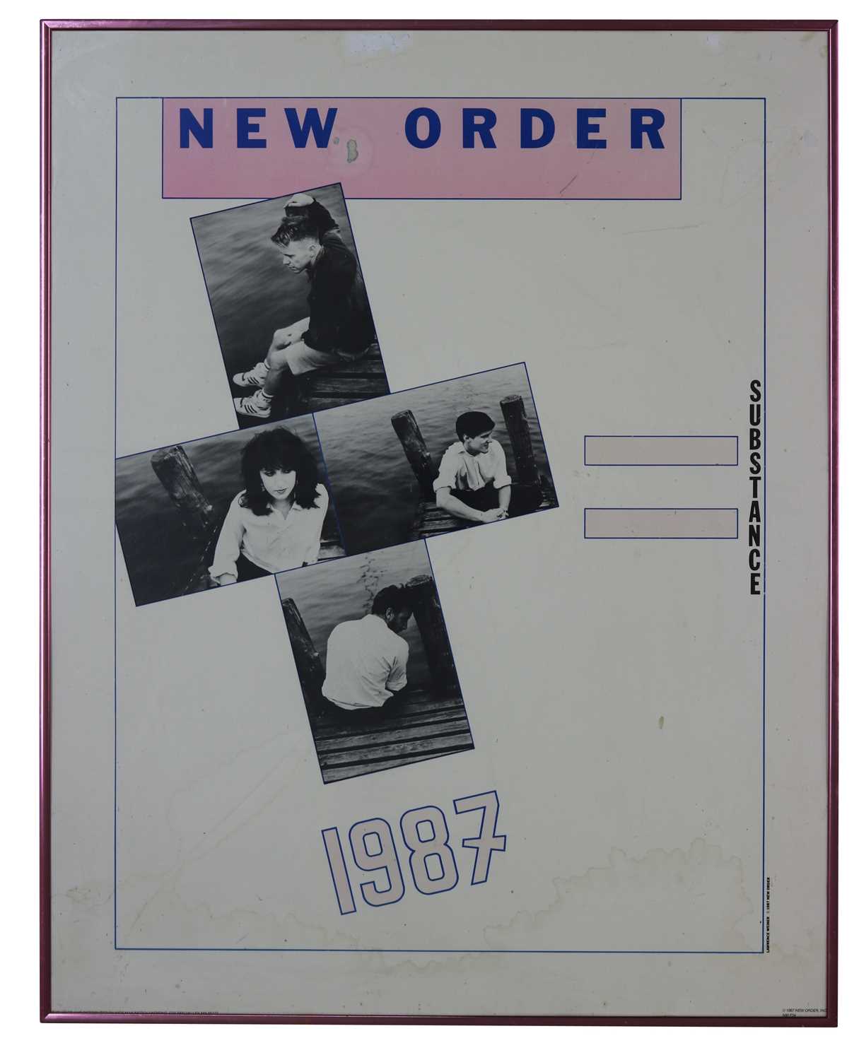 Lot 59 - NEW ORDER ORIGINAL 1987 'SUBSTANCE' POSTER