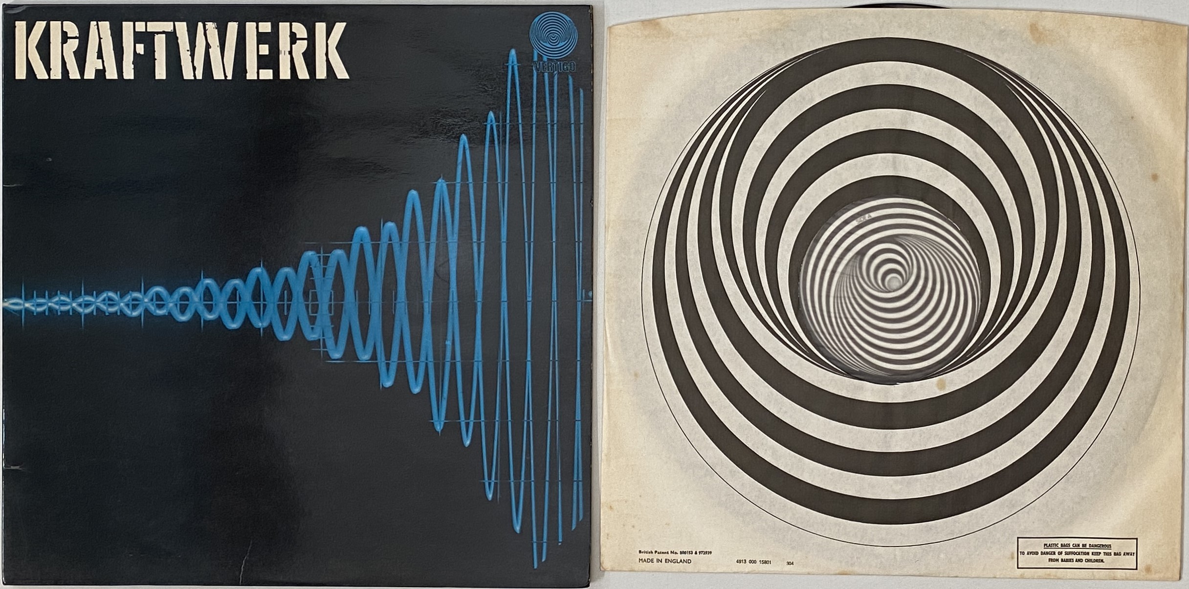 英2discs LP Kraftwerk Kraftwerk 6499269 VERTIGO /00660 Lot 14 - KRAFTWERK - S/T LP (UK VERTIGO SWIRL - 6499