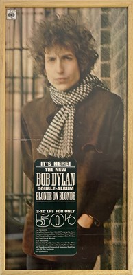 Lot 385 - BOB DYLAN - RARE ORIGINAL IN-STORE PROMOTIONAL POSTER FOR 'BLONDE ON BLONDE' 1966.