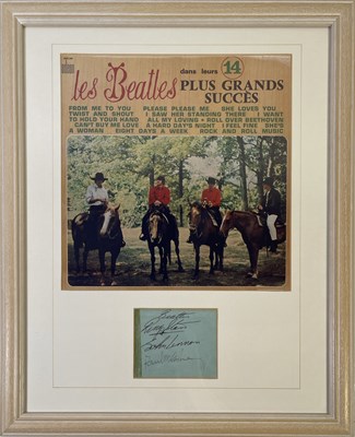 Lot 359 - THE BEATLES - RINGO STARR AND PAUL MCCARTNEY AUTOGRAPHS.