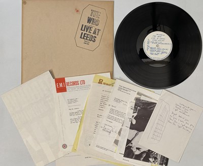 Lot 49 - THE WHO - LIVE AT LEEDS LP (COMPLETE 1ST UK BLACK TEXT PRESSING - TRACK 2406 001)