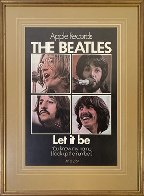 Lot 323 - THE BEATLES - ORIGINAL LET IT BE PROMOTIONAL POSTER.