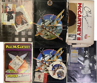 Lot 268 - PAUL MCCARTNEY / WINGS - PROGRAMMES AND TICKET COLLECTION.