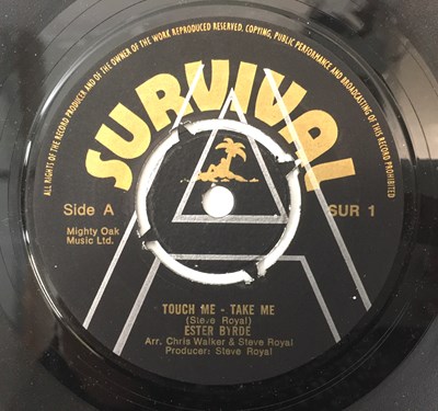 Lot 61 - ESTER BYRDE/ THE SOLID GOLD ORCHESTRA - TOUCH ME TAKE ME/ TRACKS OF LOVE 7" (UK DEMO - SURVIVAL - SUR 1)