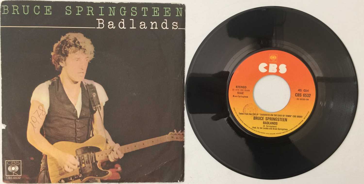 Lot 75 - BRUCE SPRINGSTEEN - BADLANDS/ STREETS OF FIRE 7" (ITALIAN PRESS - CBS 6532)