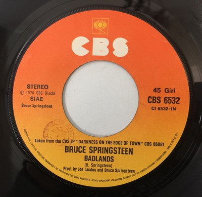 Lot 75 - BRUCE SPRINGSTEEN - BADLANDS/ STREETS OF FIRE 7" (ITALIAN PRESS - CBS 6532)